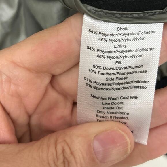 Calvin Klein Performance Gray Quilted Down Puffer Vest Large Outdoor Active - Picture 12 of 15